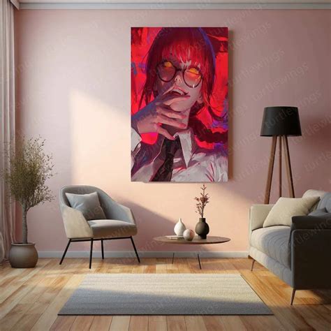 Makima Evil Laugh Poster – Chainsaw Man Anime Art, Dark and Menacing ...
