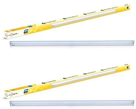 Wipro Garnet Plus 36w Aluminium LED Batten, Cool White (pack of 2) 36 W ...