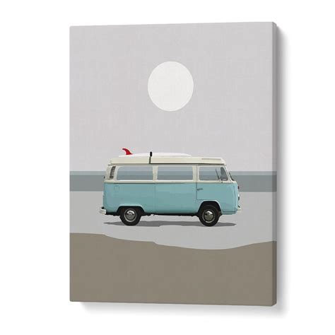 Road Trip II Car Posters by Dan Hobday Adventure Art – Asianmonk