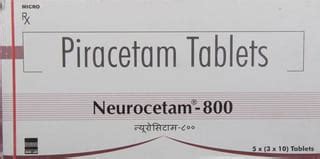 Neurocetam 800 MG Tablet (10): Uses, Side Effects, Price & Dosage ...