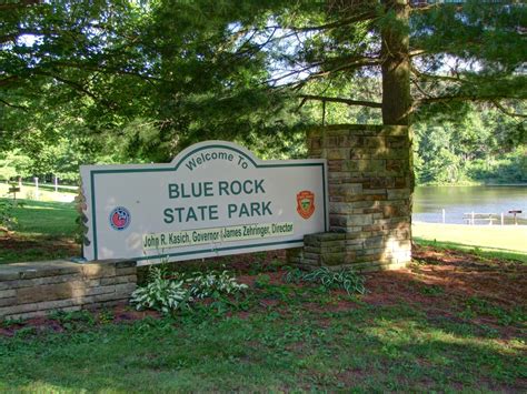Blue Rock State Park, an Ohio State Park located near Cambridge ...