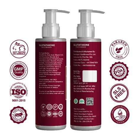 Simply Herbal Organics L-Glutathione Facewash With Vitamin C & E Insta ...