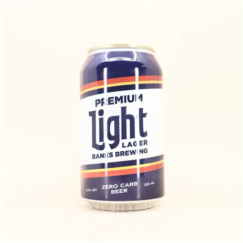 Banks Premium Light Lager Can 355ml – Beermash
