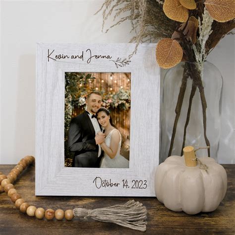 Personalized Wedding Picture Frame Engraved Anniversary Picture Frame ...