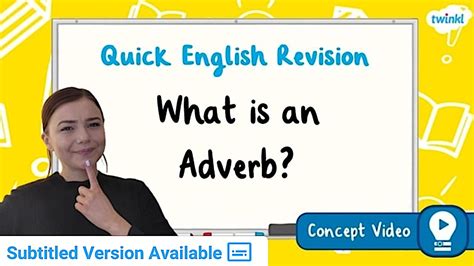 What is an Adverb? | KS2 English Concept Video