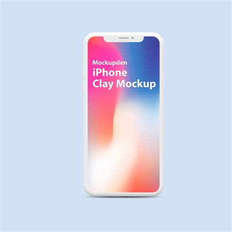 Free iPhone Clay Mockup PSD