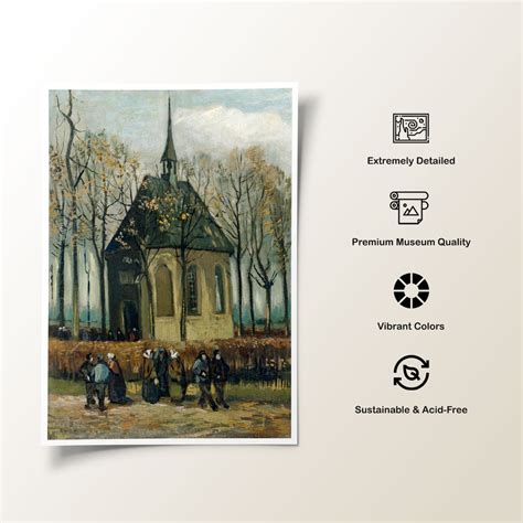 Congregation Painting & Wall Art Print by Van Gogh - Dessine Art