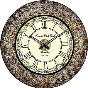 Buy Wellgain _ 12" Inches ( B-265 ) Decorative Vintage Style Wall clock ...