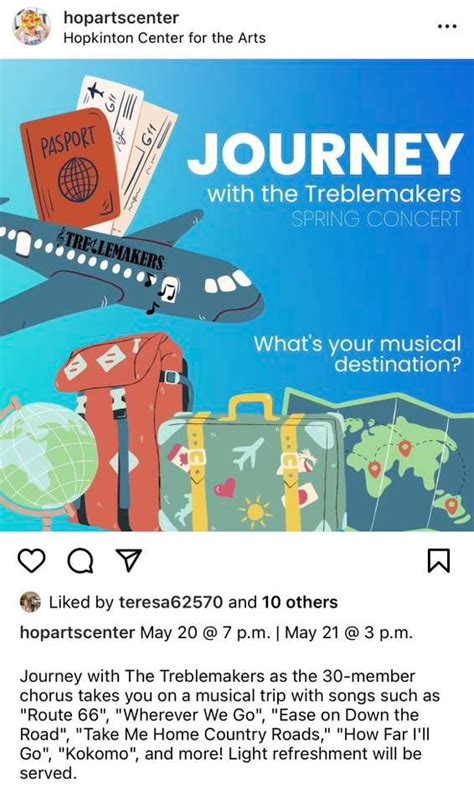 Journey with the Treblemakers Concert, Hopkinton Center for the Arts ...