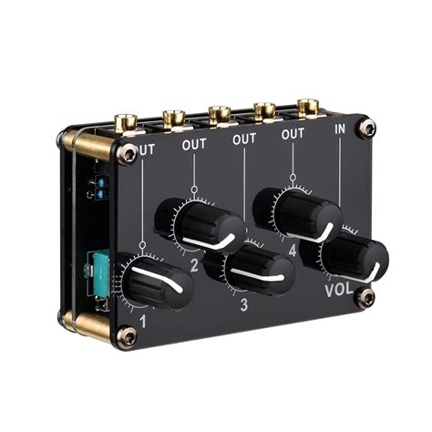 1-in-4-out Passive Mixer Module Mini Stereo 4-Channel Passive Mixer o ...
