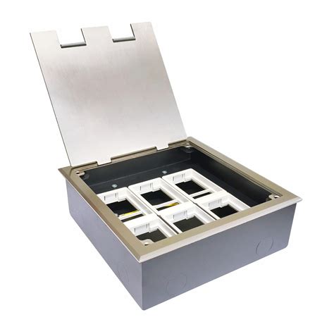 MX 15-Module Floor Pop-Up Box – Stainless Steel Flush Mounting 45 ...
