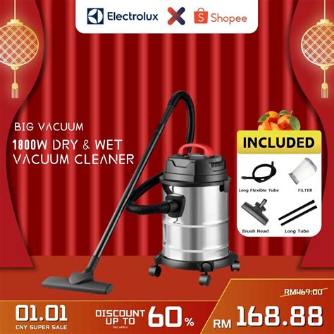 ELECTROLUX 1800W 3IN1 Dry & Wet Vacuum Cleaner 18Liter Capacity | Shopee Malaysia