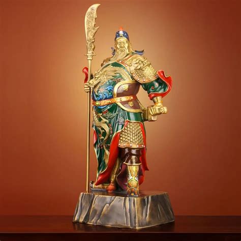 Amazon.com: SENXINWEI guan yu Statue, Pure Copper Statue, Guan Gong ...