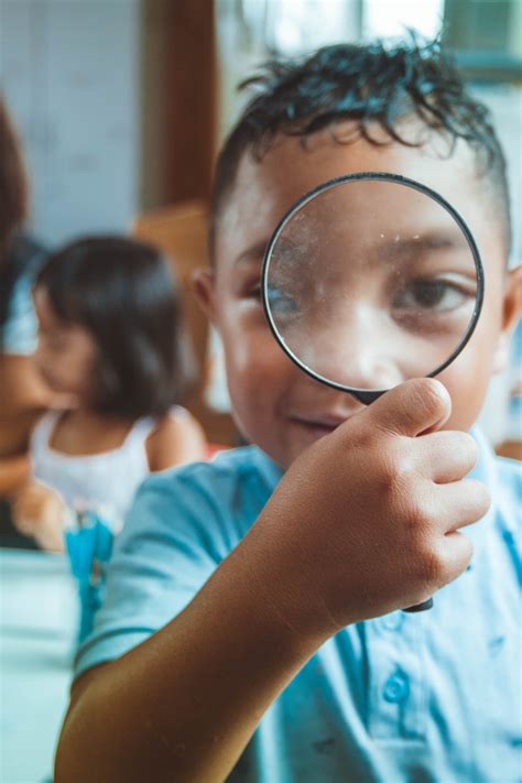 Free Images : child, fun, glasses, magnifying glass 2592x3888 ...