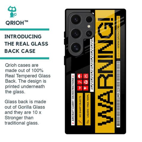 Aircraft Warning Samsung Galaxy S24 Ultra 5G Glass Back Cover - Flat 35 ...