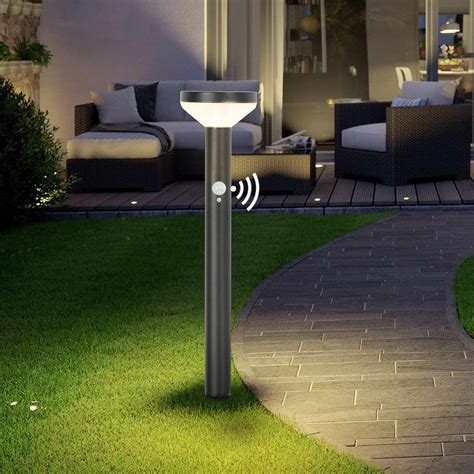 Lustrlach LED Solar Motion Sensor Pathway Lights,24in Solar Walkway ...