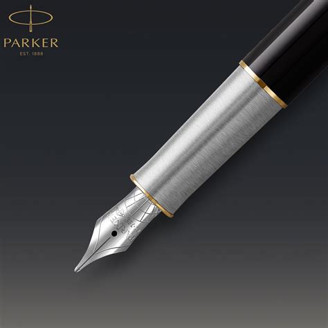 Parker Sonnet Premium Metal & Black GT Fountain Pen|Shop Online|Parker ...