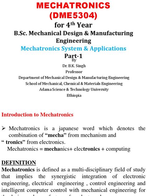 Mechatronics Engineering Tutorial 的图像结果
