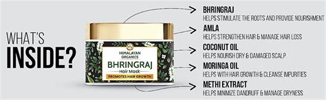 Himalayan Organics Bhringraj Hair Mask With Amla For Men And Women ...