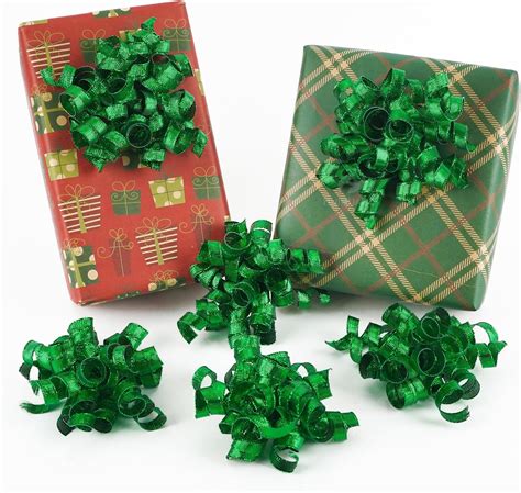 Amazon.com: Hallmark Holiday Gift Bow Assortment (12 Bows) Sparkly Red ...