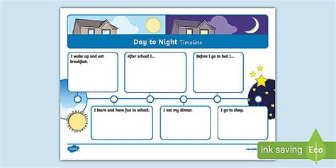 Day to Night Timeline Activity