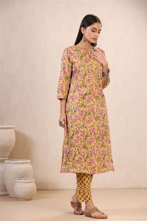 Buy Faiza Bulbul Pari Cotton Kurta And Pant Set-Shahenaz Online ...