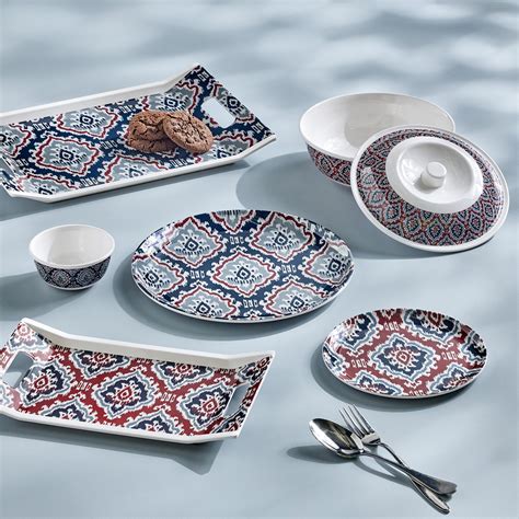 Buy Meadows Theme Melamine Printed Serving Tray - 30x18cm from Home ...