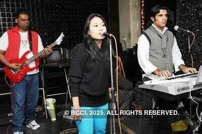 A member of band 'Riyas' performs at Qba in Connaught Place - Photogallery