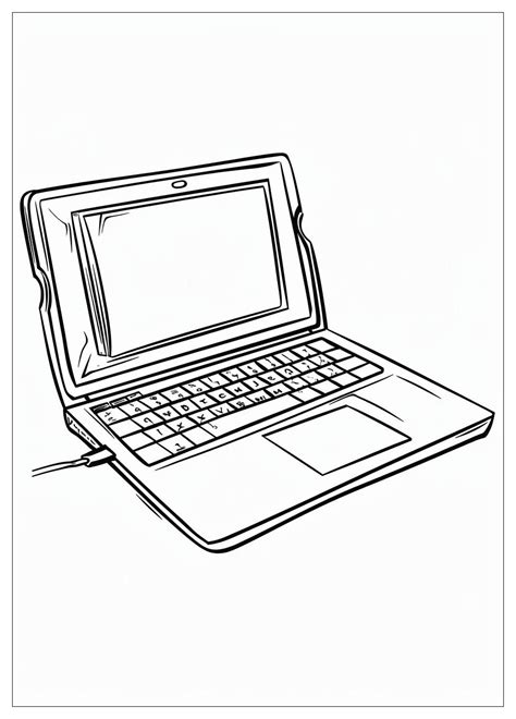 Laptop Coloring Page 的图像结果