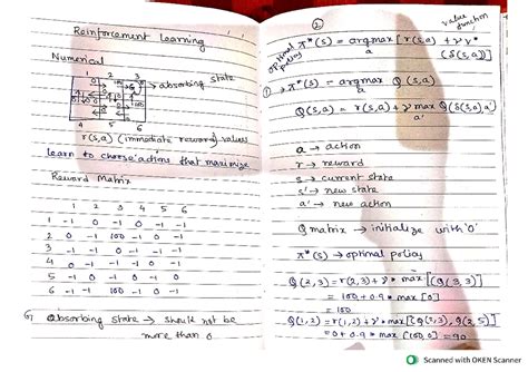Reinforcement learning - Machine Learning Technique - Studocu