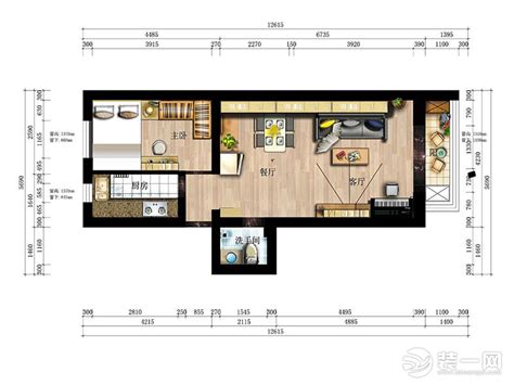 四十平方小户型装修,43平米的装修效果图,40平方2室一厅图_大山谷图库