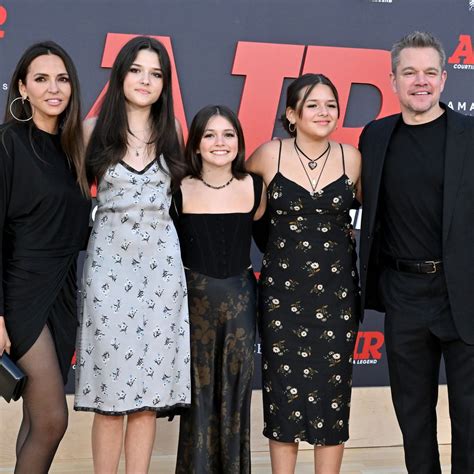 Matt Damon's four rarely-seen daughters with Luciana Barroso – see ...