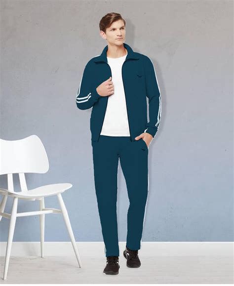 Buy HiFlyers Mens Airforce Regular Fit Solid Fleece Tracksuit| TTBazaar ...