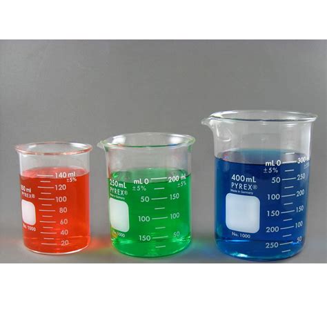 PYREX Glass Beaker Set - 150mL, 250mL, 400mL