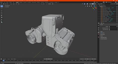 3D model Articulated Tandem Vibratory Road Roller | 3D Molier International