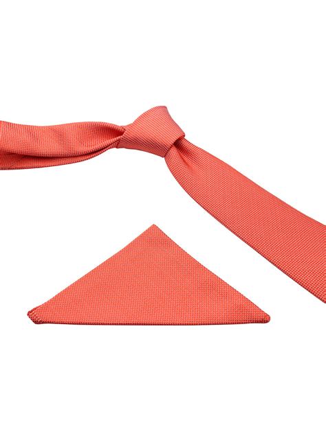 Kavove Red Checkered Necktie and Pocket Square Gift Box