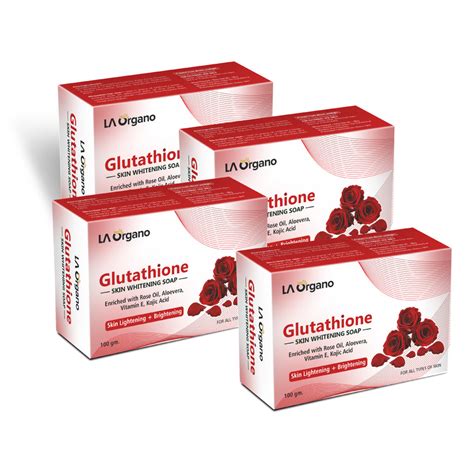 Glutathione Rose Lightening SKIN & Brightening SOAP – LA Organo