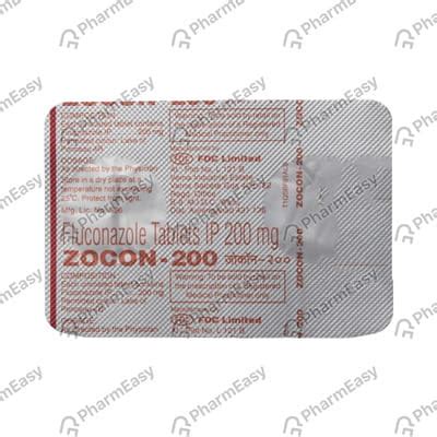 Zocon 200 MG Tablet (4): Uses, Side Effects, Price & Dosage | PharmEasy
