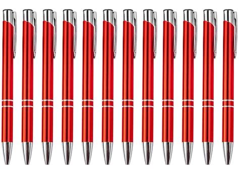 Corporate Culture Red with Silver Tik Tok Pen | TIK TIK | Set of 12 ...