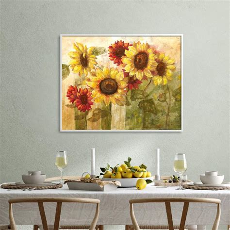 Buy Framed Wall Art Painting Titled: Sunflowers Delight | Licensed Art ...
