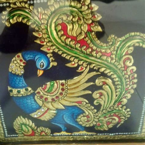 TANJORE PAINTING PEACOCK