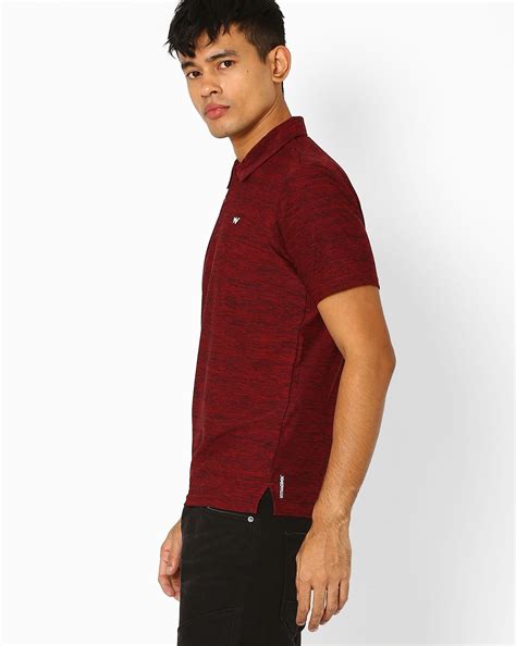 Buy Maroon Now Or Never Polo T-shirt with HypaCool Technology | AJIO