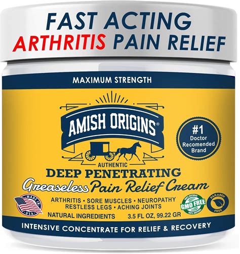Amish Origins Relief & Recovery Cream - 3.5oz - India | Ubuy