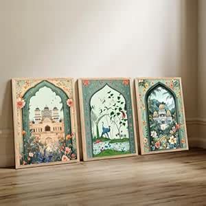 walllane -Indian Madhubani Wall Decoration Traditional Art With Frame ...