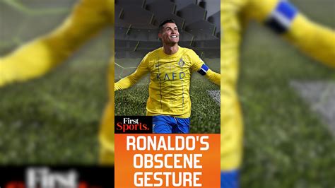 Ronaldo's Alleged Obscene Gesture Lands Him In Trouble