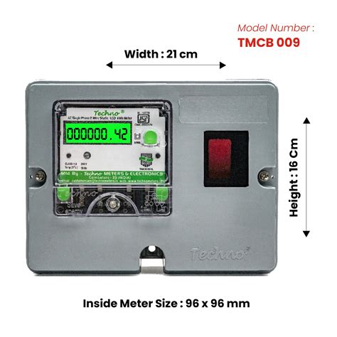 SINGLE PHASE ENERGY METER KIT WITHOUT MCB - TMCB 009 – Techno Meters ...