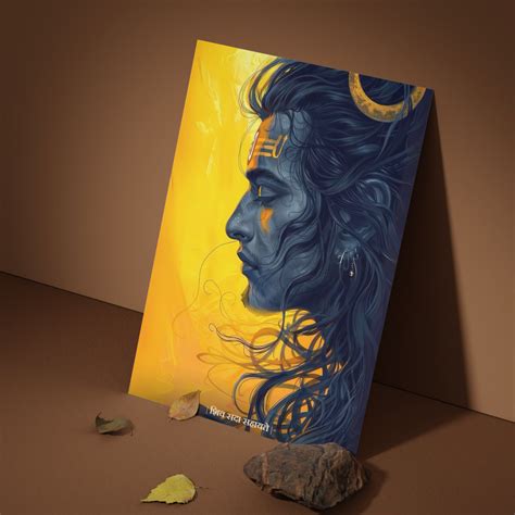 Shiv Sada Sahayate Wall Poster | Sanatan Protection Art – Bharatvarsh Arts