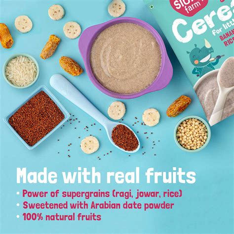 Trail Pack - Ragi & Rice Little One Cereal Online (Banana) | Slurrp Farm