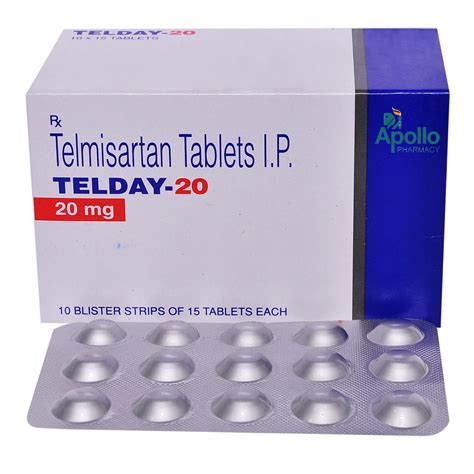 Telday-20 Tablet 15's Price, Uses, Side Effects, Composition - Apollo ...
