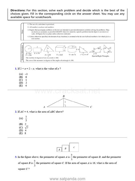 Image result for IES Sat Math Test 2